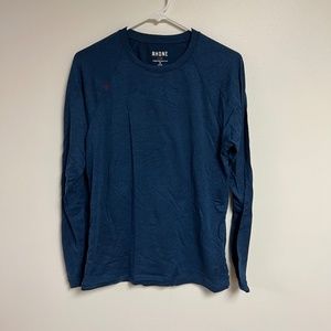 Rhone Reign Longsleeve Tee Heather Blue sz Small